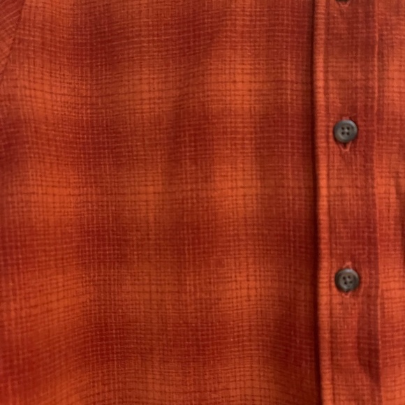 Pendleton 100% Virgin Wool Shirt Jacket SOFT Button Up Orange Red Plaid Warm M/L - Picture 3 of 6